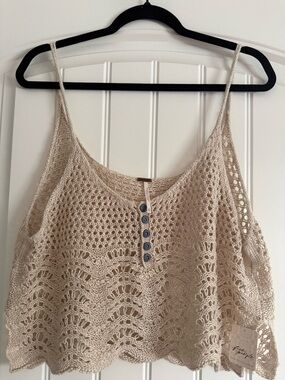 Free People Tank Top Women’s Size M Boho Layering Top NWT